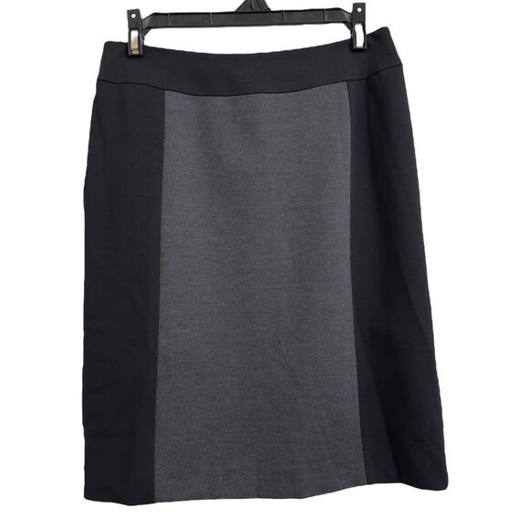 TAHARI ARTHUR S. LEVINE PONTE COLORBLOCK PENCIL SKIRT 2P CAREERWEAR MINIMALIST - Picture 1 of 9